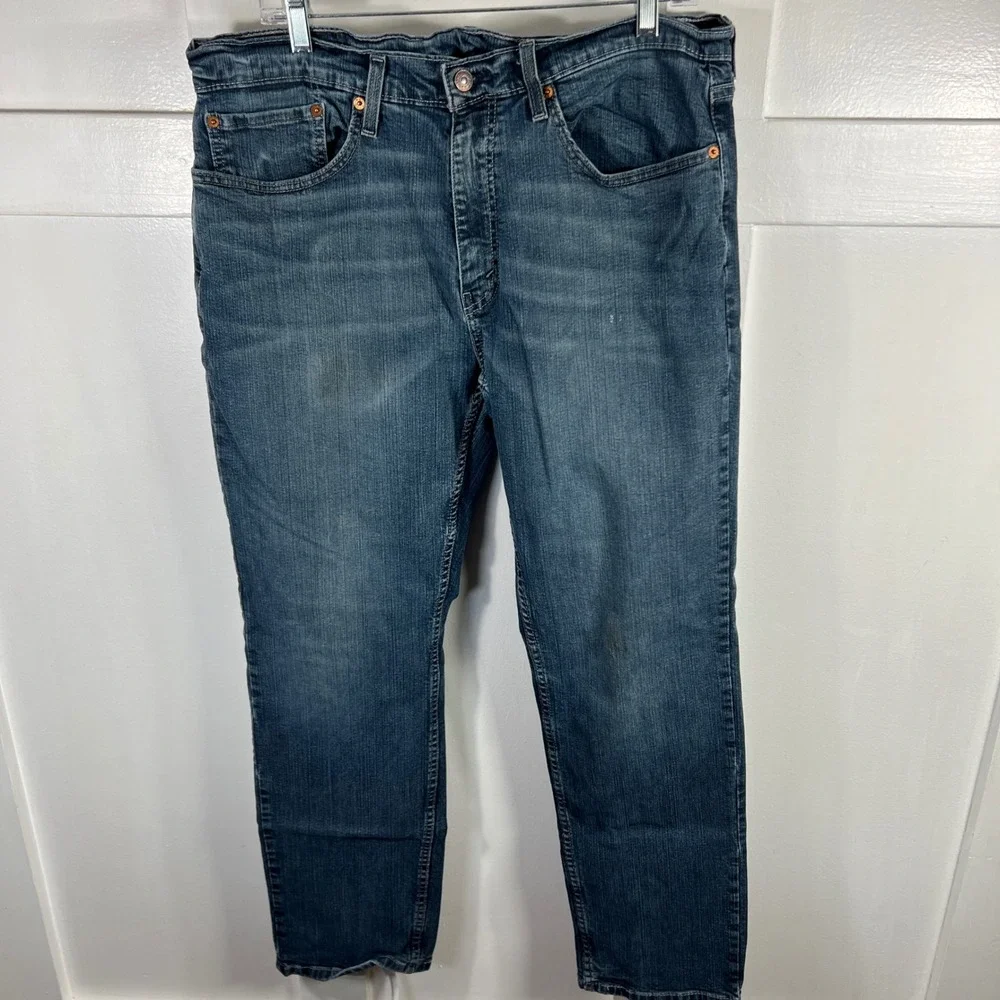 Levis 559 Relaxed Straight Leg Jeans Mens 36x32 Medium Wash Blue Denim 1813